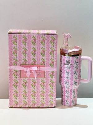 #ad Stanley X Love Shack Fancy 40 Oz Quencher Tumbler – Blooming Heirloom Edition $59.00