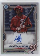 2021 Bowman Chrome Prospects Refractor /499 Jeremy De La Rosa #CPA-JDL Auto 0u56
