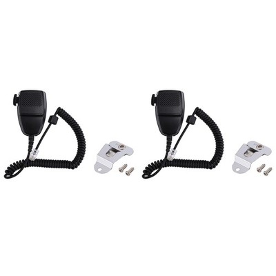 2X für  Walkie Talkie GM300 GM950 Lautsprecher Mic Radio Hand Mikrofon J1R98450