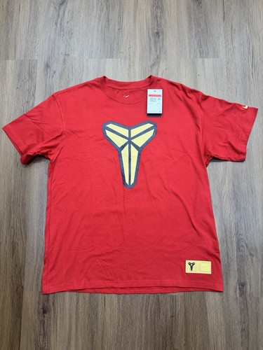 Nike Kobe Max 90 Red Basketball Shirt Loose Fit FZ8071-636 Men's Size Large