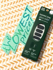 Dashing Diva Glaze Color MANHUNT Deep Green 32 Gel Nail Strips LED Semi Cured