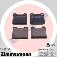 Bremsbelagsatz Scheibenbremse ZIMMERMANN 21035.155.1 21035 für MERCEDES W112 SL