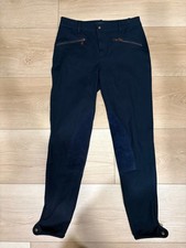 vintage Ralph Lauren Women's 4 Navy Blue Riding Pants Breeches Jodhpurs Suede