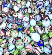 50 D.A.S. CARNIVAL Marble Lot M-/NM Marbles Lutz Aventurine Oxblood