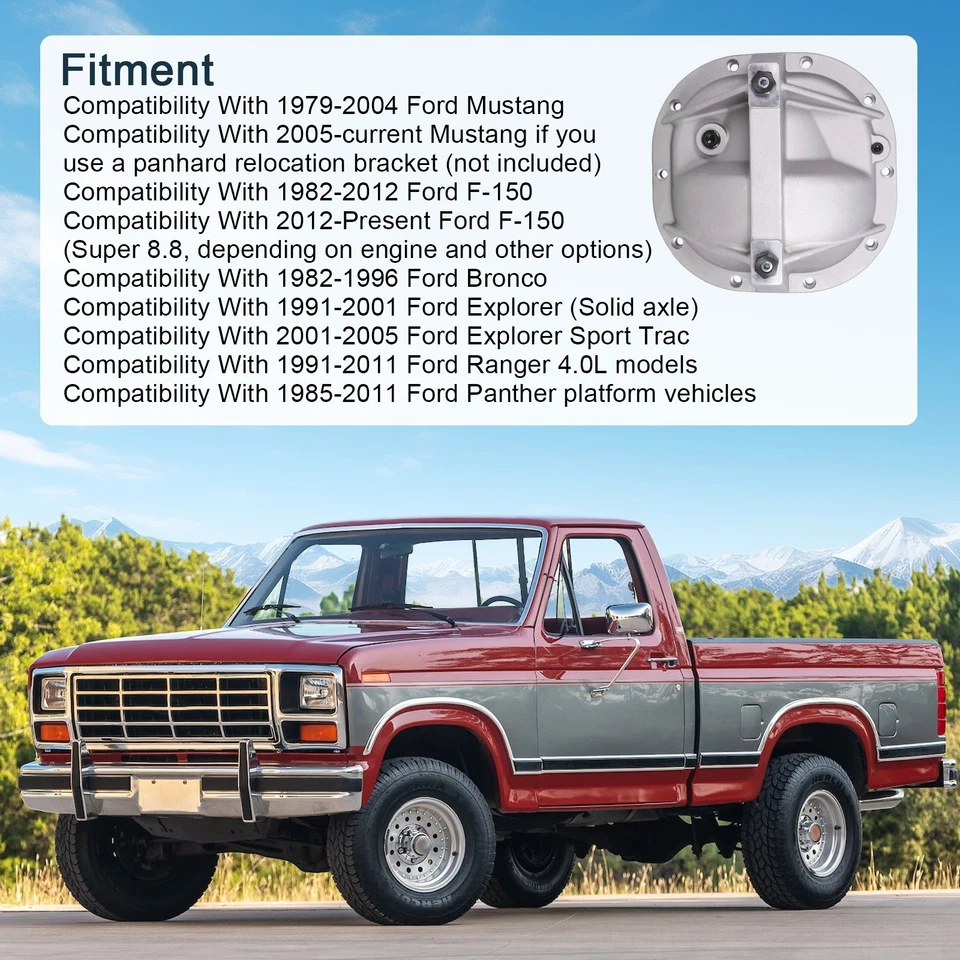 8.8 Differential Cover Rear End Girdle System For Ford Mustang 8.8" rear ends - Image 3 of 4