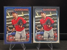 2024 Topps Update Rookie Debut Gavin Williams #US294 Royal Blue (RC) + BASE LOT