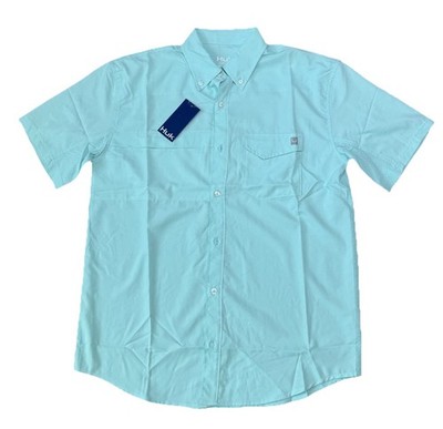 Huk Fishing Shirt Mens Tide Point Short Sleeve Vented Performance Sz  Medium NWT