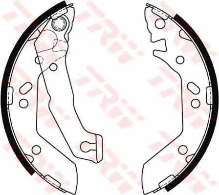 Bremsbackensatz Hinten TRW GS8684 FÜR Hyundai Bremsbacken KIT TrommelbremsbelÄGe-image