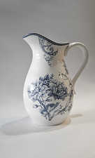 222 Fifth Adelaide Blue And White 96 Oz Pitcher