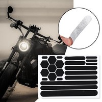 Eurowagens Motorrad Reflektierende Helm Aufkleber Wasserdicht Dekor Schutz