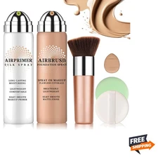 Magic Minerals Airbrush Foundation and Makeup Primer for Face,Full Coverage F...