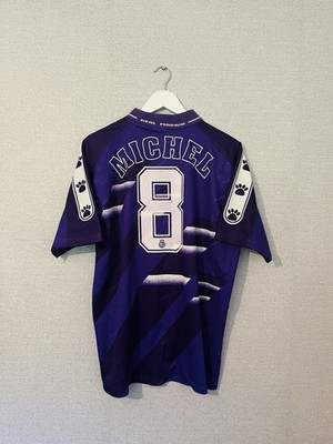 Real Madrid Away Football Shirt 1994/96 Michel XL Original Soccer Jersey Kelme
