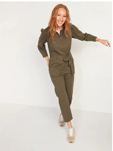 NEW Old Navy Olive Green Zip Front 