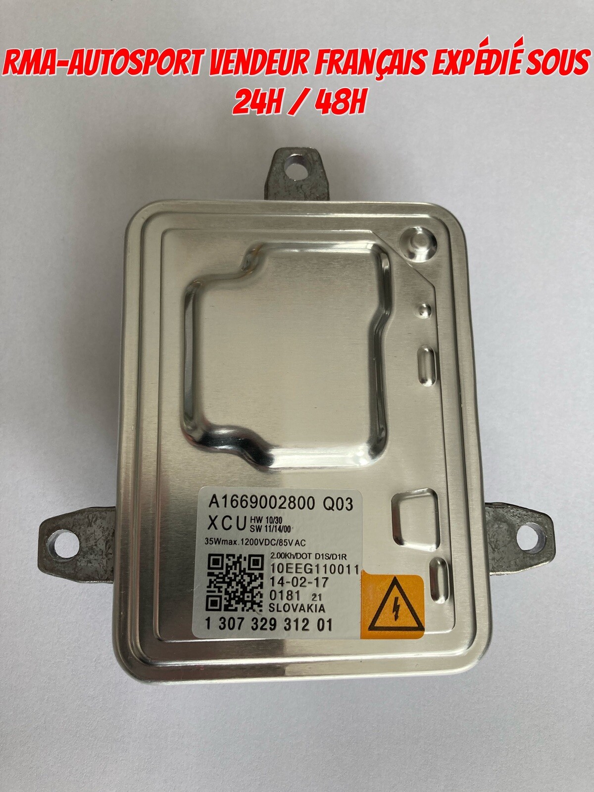 Ballast phare xénon Mercedes A1669002800 boîtier transformateur 12V D3S