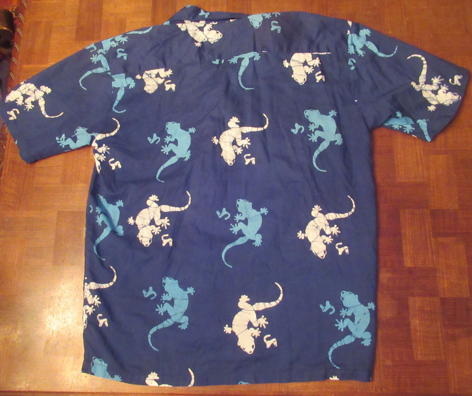 Caribelle salamanders batik button-front Hawaiian… - image 4