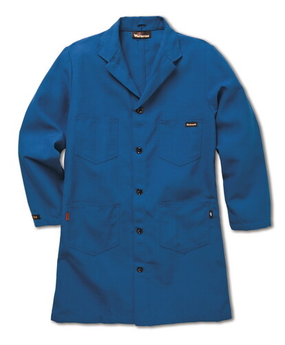 Workrite Nomex Flame Resistant Lab Coat Blue Lightweight FR Clothes Uniform - Picture 2 of 9