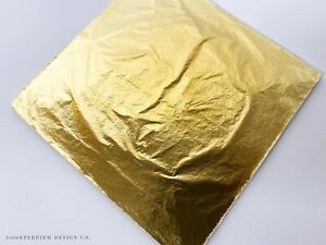 Composition-Gold-Leaf-Sheets-100-Leaves-14-x-14-cm-For-Gilding-Art-Work