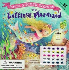 The Littlest Mermaid (Jewel Sticker Stories) - Paperback - GOOD
