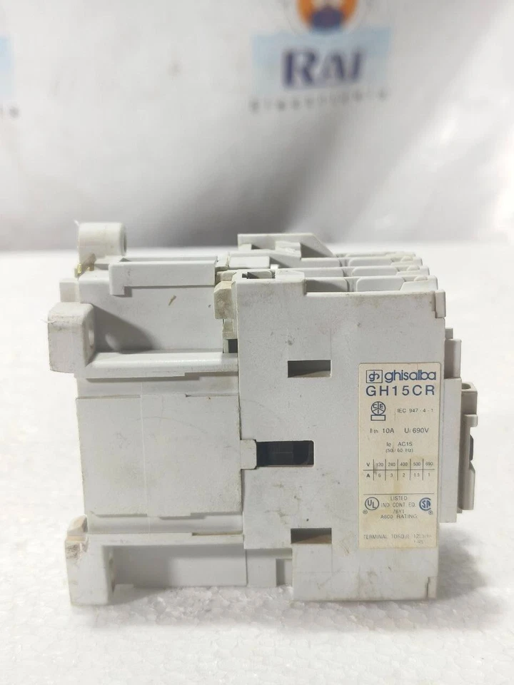 GHISALBA GH15CR 10A 220-240V 50/60Hz MAGNETIC CONTACTOR FREE FAST SHIPPING - image 3 of 4
