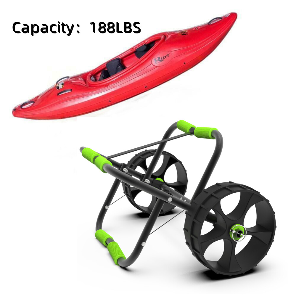Canoe Boat Carrier Rack Dolly Trailer Trolley Transport Cart Wheel