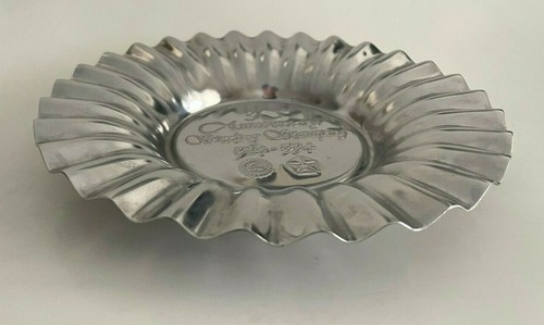 1971 STERLING STANZANLAGE 30. Jahrestag Tablett gestanzter Stahl PENTASTAR UAW ASCHENBECHER - Bild 3 von 4