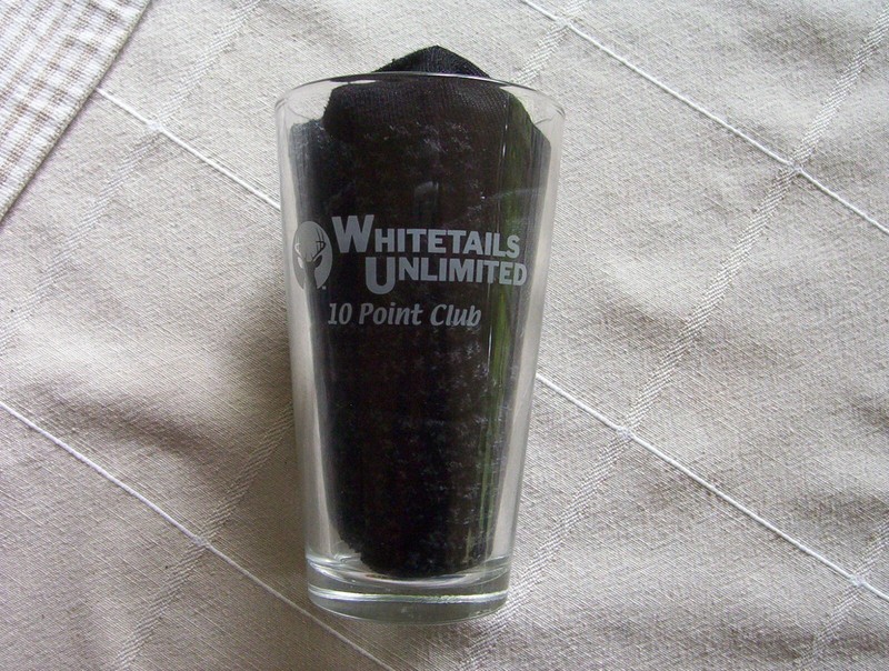 Deer Hunters Beer Drinking Glass Whitetails Unlimited Buck Rack Ten Point Club