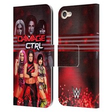 OFFICIAL WWE DAMAGE CTRL LEATHER BOOK WALLET CASE COVER FOR APPLE iPOD TOUCH MP3