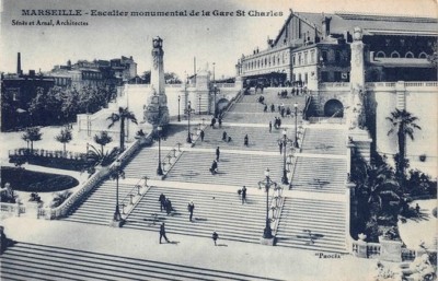 Marseille Treppe der Monumentale Der Bahnhof st-Charles