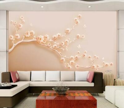 3D Flower Branch 12296NA Wallpaper Wall Mural Removable Self-adhesive Fay