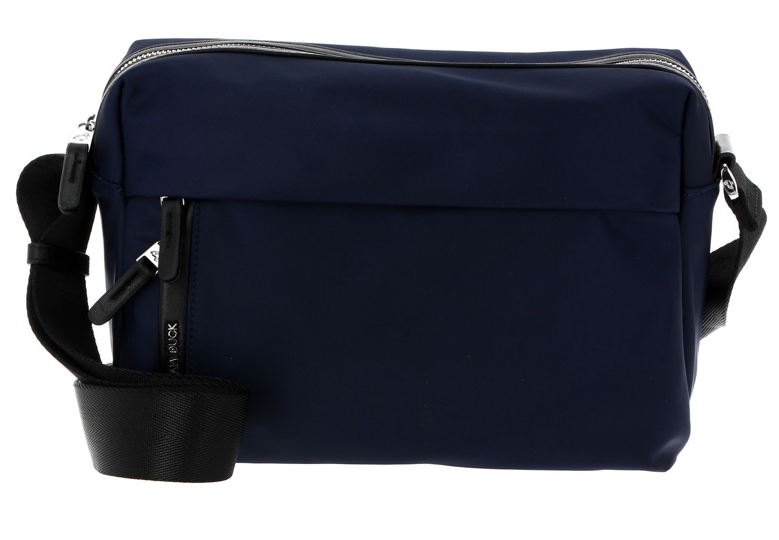 Mandarina Duck Unisex Bleu Shoulder Bag With Zip Front Pocket Hunter - Image 2