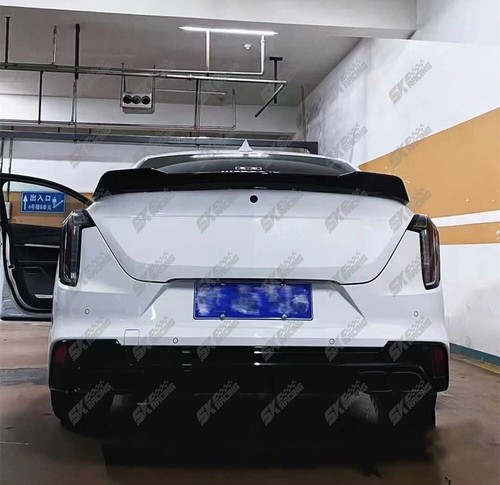 For Cadillac CT4 2020-2025 Gloss Black/Dry Carbon/Carbon Fiber Rear Spoiler Wing - Picture 10 of 35