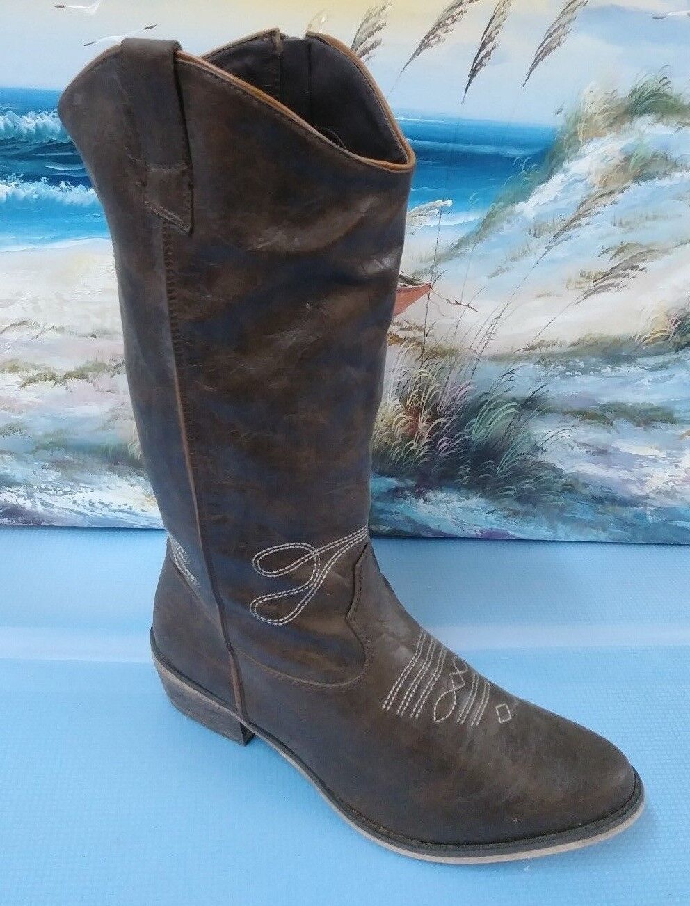 Vintage Acme Dingo Women's Brown Man Made  Boots … - image 1