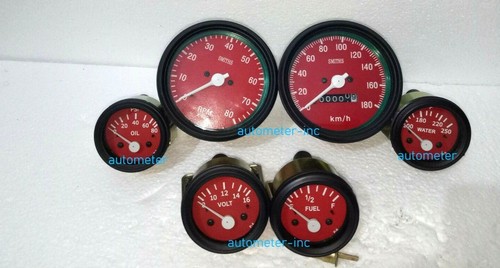 Smith Gauges kit 80 mm Speedo Tacho 52 mm Temp Oil Volt Fuel