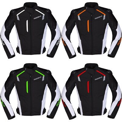 Modeka Herren Motorrad Jacke Lineos- sportlich coole Textiljacke fürs ganze Jahr