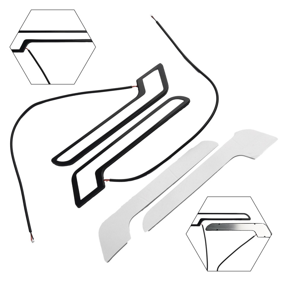 Blue LED Strip DRL Daytime Running Light Fog COB Car Auto Lamp 2x