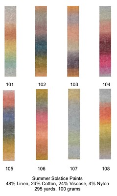 Summer Solstice Paints Yarn from Juniper Moon Farms