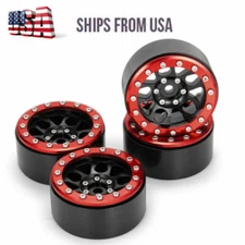 4x Metal 1.9"Beadlock Wheel Rim for 1/10 RC AXIAL SCX10 D90 TRX4 CC01 Crawler