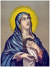 Decoration Poster.Interior design.Room art.Virgin Mary crying.7301