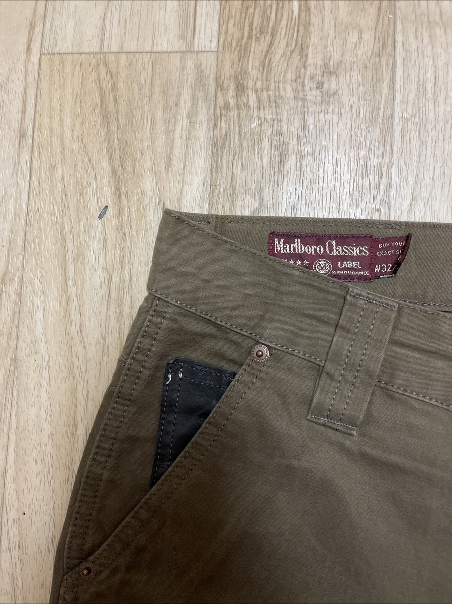 Marlboro Classics Brown Casual Pants Men's W32L34 | eBay