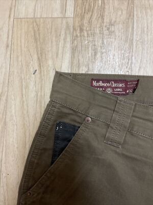 Marlboro Classics Brown Casual Pants Men's W32L34 | eBay