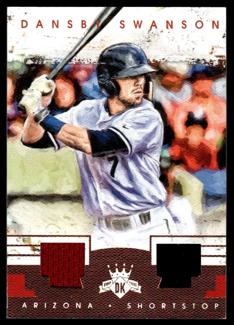 2015 PANINI DIAMOND KINGS DOUBLE JERSEY /49 Dansby Swanson