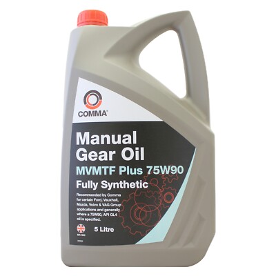 Comma MV MTF Plus 75w-90 75w90 Synthetic Manual Transmission Fluid - 5 Litres 5L