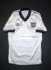 1984-1986 Umbro Authentic England Home Soccer Jersey Shirt Kit