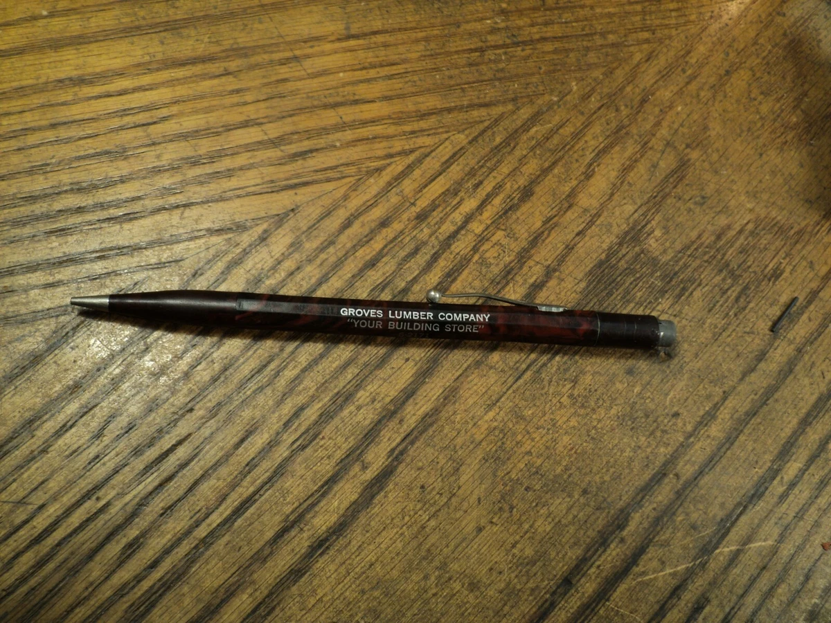 Vintage Mechanical Pencil Advertising Groves Lumber Company Your