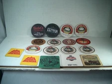 BAR DRINK COASTERS VARIOUS BREWERIES - COUNT OF 18
