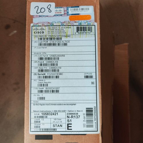 Cisco - Routeur 888 Multimode 4 pair G.SHDSL - C888EA-K9 - Photo 3/3