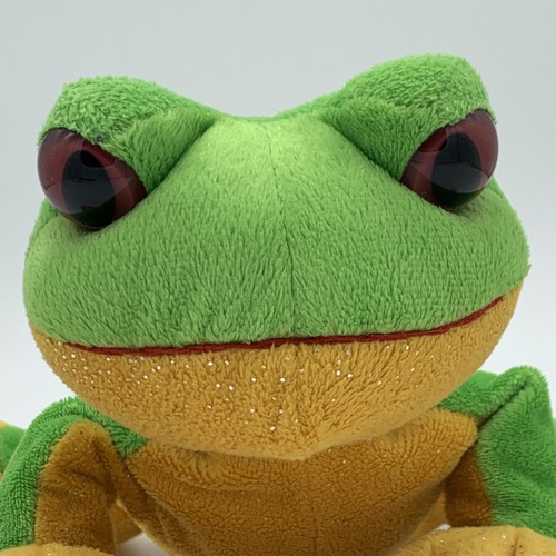 Ganz Webkinz Plush Stuffed Animal Lil' Kinz Tree Frog No Code Retired Lime Green - Picture 5 of 20