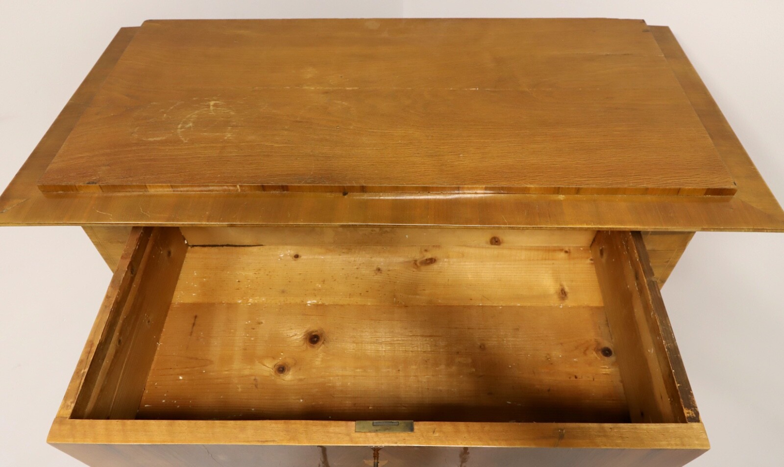 Antique 19th Century Walnut Austrian Biedermeier Abatante Secretary Desk