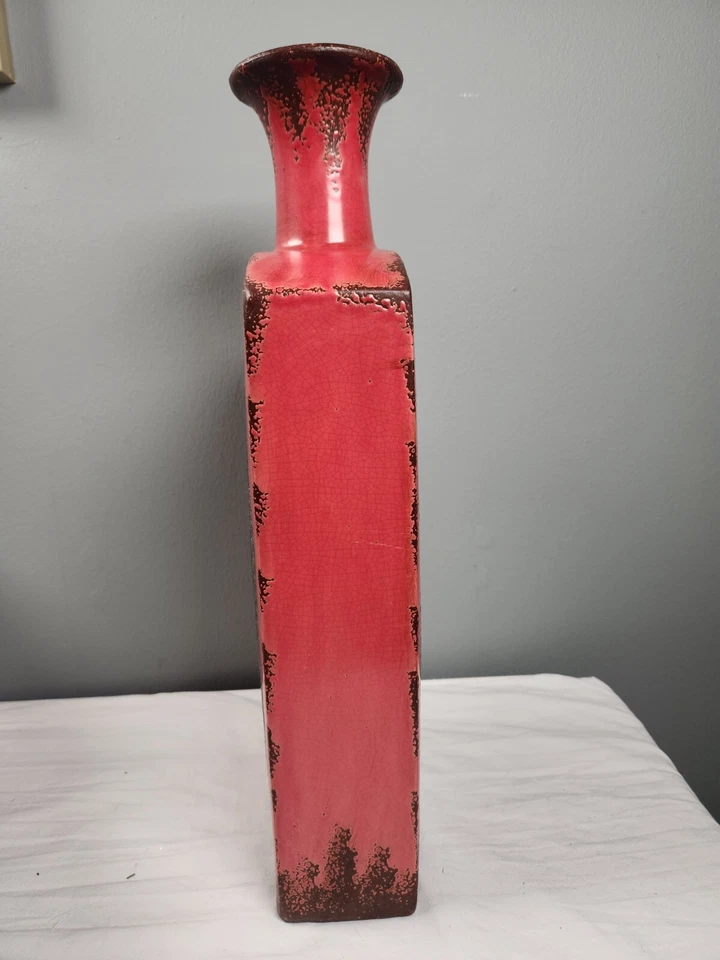 Hobby Lobby Home Accent F 15 Rustic Red Egyptian Galvanized Metal Vase  - Image 2 of 4