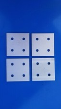 LOT OF 4 Pcs.  8020 80/20 Aluminum 4 Hole Joining Plate 15 Series P/N 4367  OEM